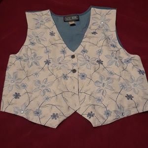 Rachel Brooke light denim vest